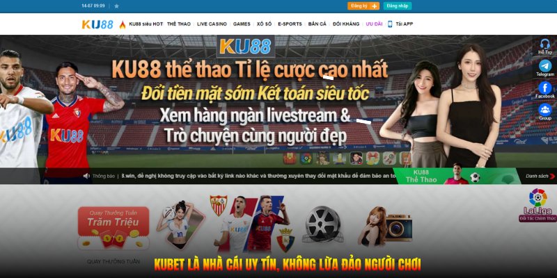 Kubet là nhà cái uy tín, không lừa đảo người chơi